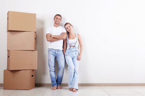 Man with van loading furniture for a London move