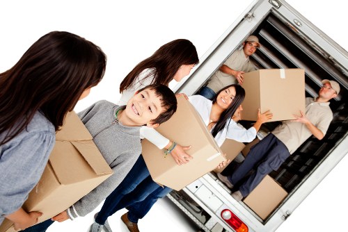 Illustration of a moving company website using cookies for basic functionality