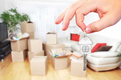 Unpacking and room organisation in a new London property