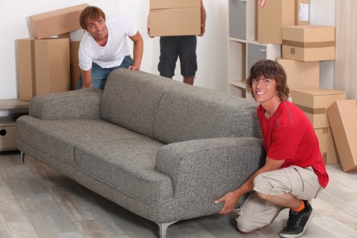 House movers preparing for a London home move