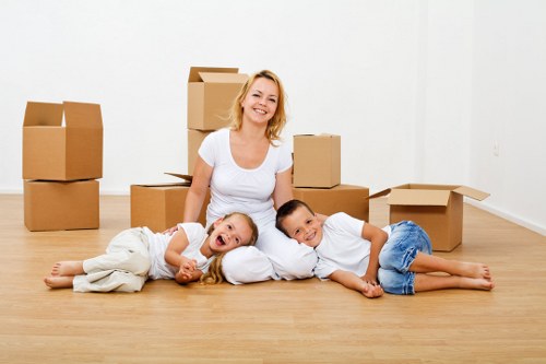 Local London moving van prepared for a flat or office job