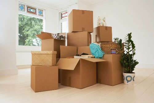 Packing boxes and moving supplies for a London removal