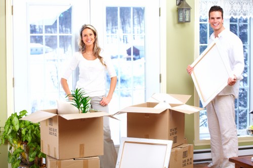 Local removals team handling a London flat relocation