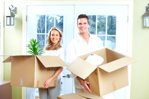 Moving van serving multiple London neighbourhoods and property types