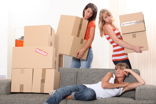 Charity donation collection from a residential move in London